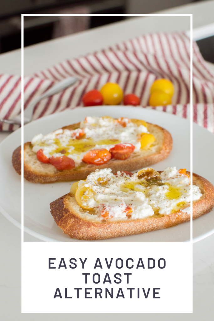 Need a go-to lunch? This Roasted Tomato and Ricotta Toast should definitely become your go-to. It’s especially perfect for those with avocado allergies/intolerances and seek an avocado toast alternative.