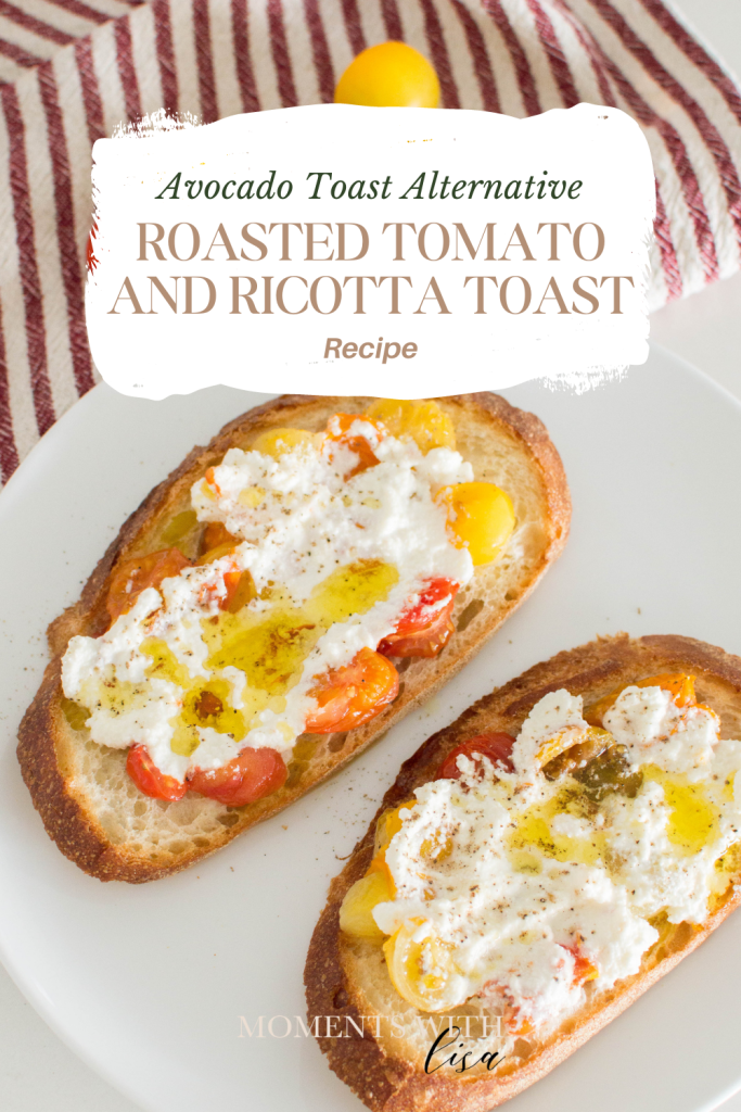 Need an avocado toast alternative? Then you just HAVE to try out this Roasted Tomato and Ricotta Toast!