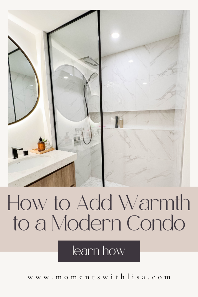 Did you know that many condo units out there boast not just one but two bathrooms! Take a look at how we decorated our master bathroom to give it a warmer and cozy feel.