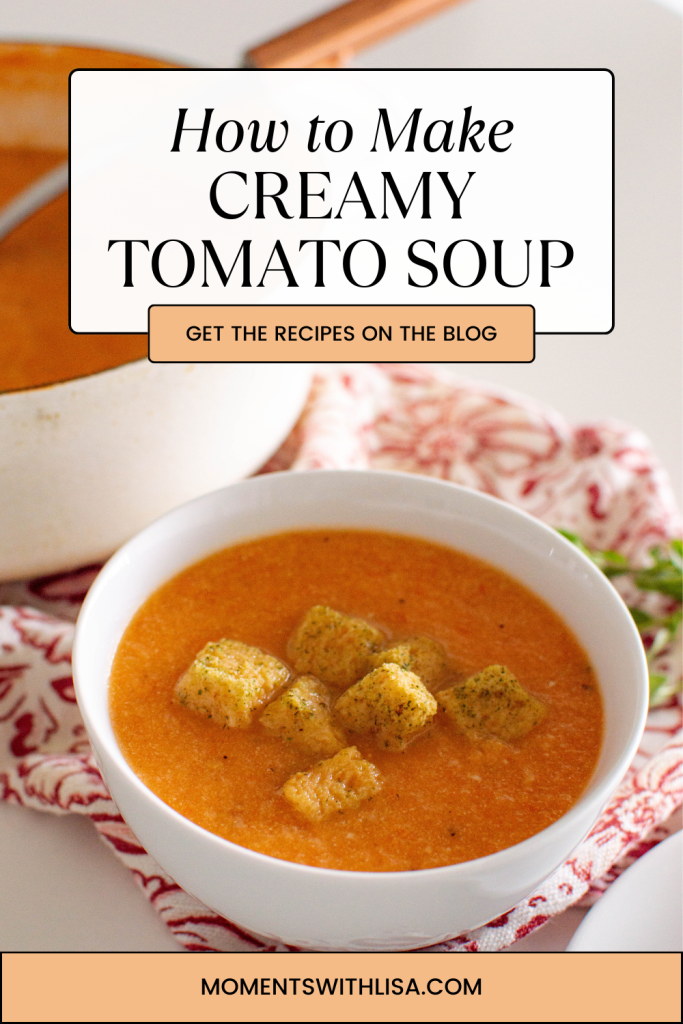 This recipe for roasted garlic and tomato soup requires minimal ingredients, but packs maximum taste. You’ll never go back to canned soups once you try this homemade rendition.