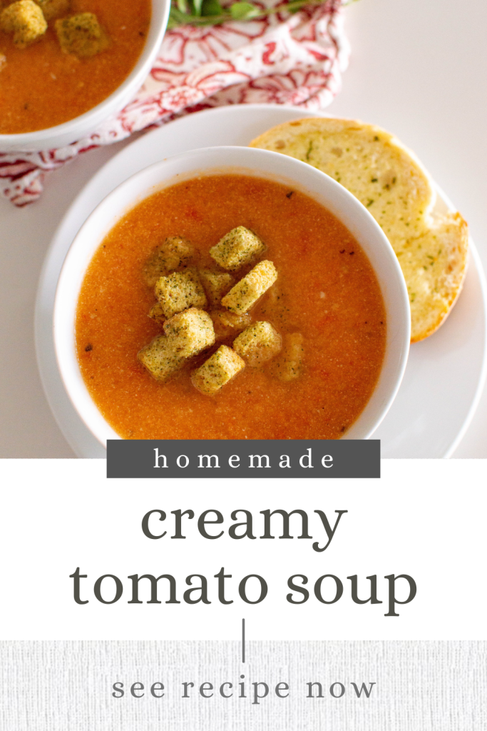 'Tis the season for comfort food - including warm and hearty soups! This cream of tomato is absolutely divine and boasts a delicious flavor profile.