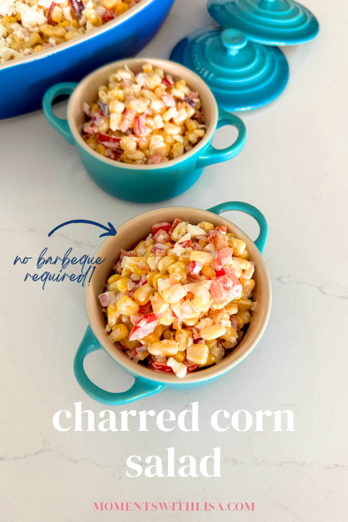 Craving a taste of summer? Try this easy-to-make Charred Corn Salad recipe! No grill needed - just your stovetop!