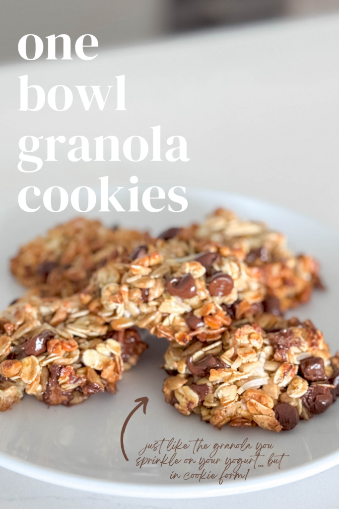 These one bowl granola cookies will save you on time and dishes while still offering the most flavor! Crunch into something delicious that you don’t have to feel so guilty about.