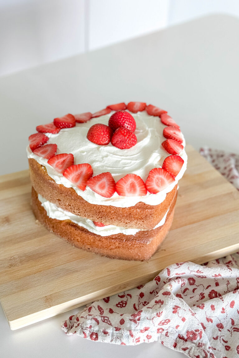 Want to make a strawberry shortcake but without all the hassle? Take a look at how we took advantage of a boxed cake and homemade cream to put together this easiest ever strawberry shortcake recipe.