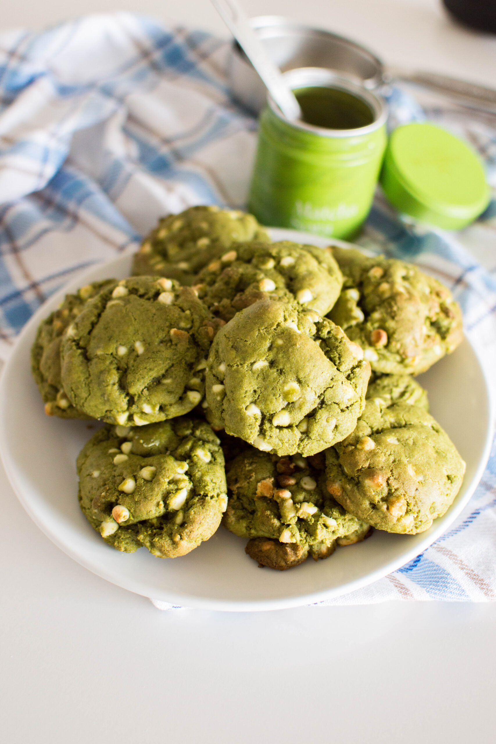 Craving a unique sweet treat? Try these amazing Matcha Green Tea Cookies loaded with white chocolate chips!