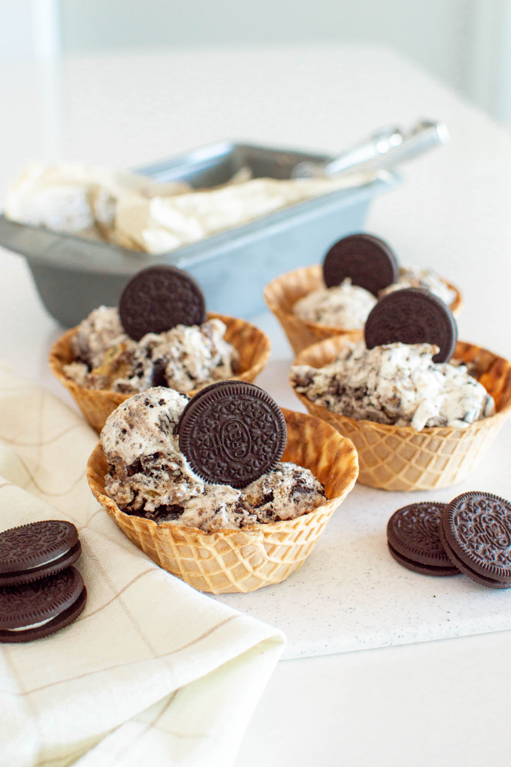 Double Cookie No Churn Ice Cream