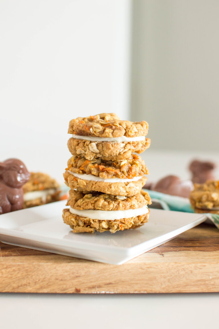Oatmeal Carrot Cookie Sandwiches
