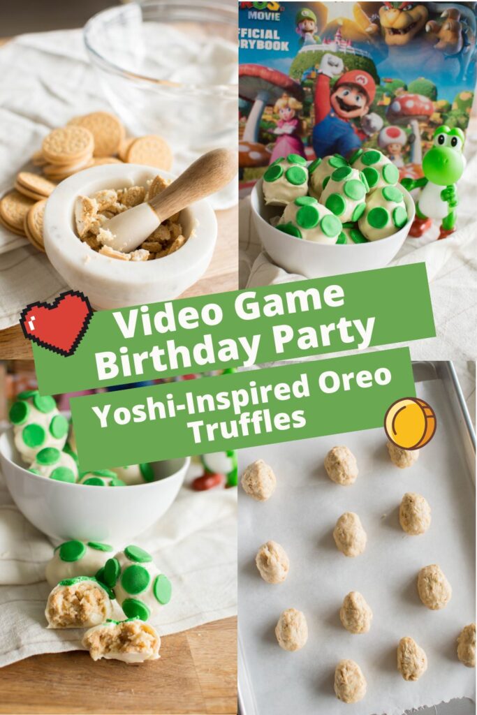 Looking for a fun Easter dessert? These Yoshi Egg Cookie Truffles are easy to make, no bake, and incredibly cute. Oreo truffles shaped like Yoshi eggs make the perfect festive treat for kids and adults alike.