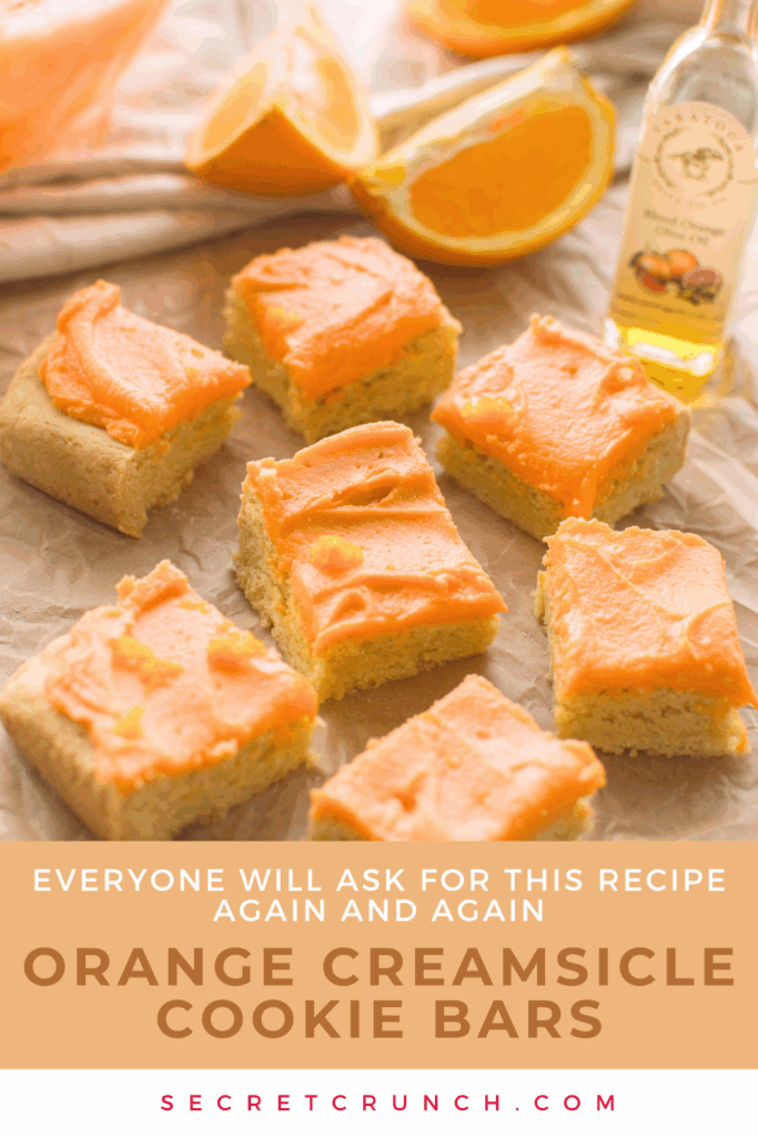 If you love nostalgic orange creamsicle flavors, these soft cookie bars are for you. Made with fresh orange flavor and topped with creamy orange buttercream, they’re the perfect spring and summer dessert.