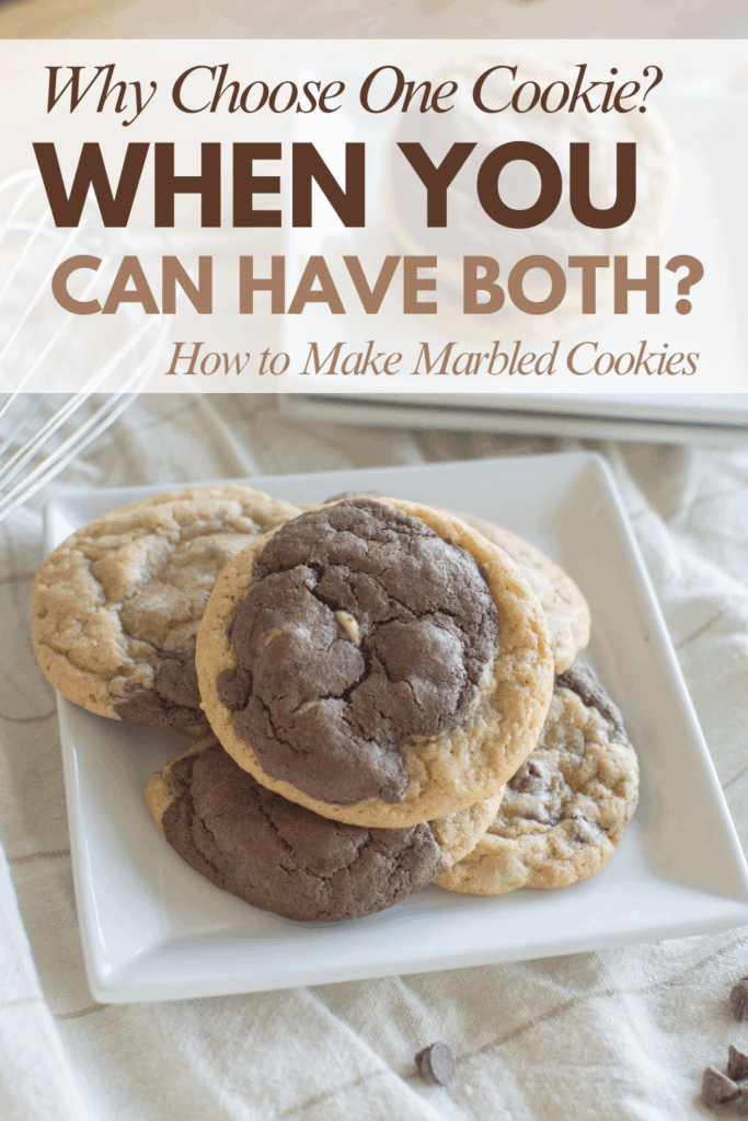 Can’t decide between chocolate chip cookies or double chocolate cookies? These half and half cookies give you both in one soft, chewy, bakery-style cookie recipe that looks as impressive as it tastes.