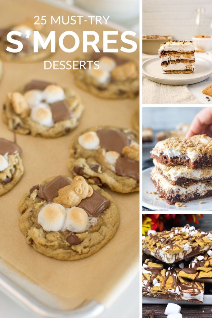 If you can't get enough chocolate, marshmallows, and graham crackers, this roundup is for you. Discover 25 of the best s'mores desserts, including soft S'mores Cookies you'll want to bake again and again.