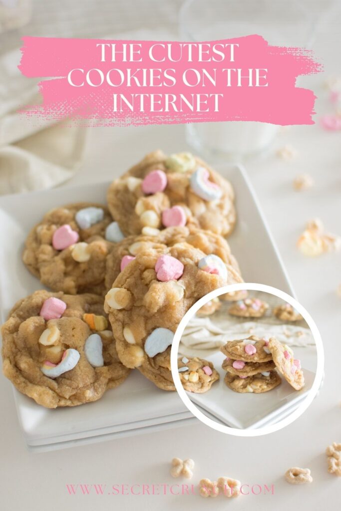 Made with Lucky Charms cereal, gooey marshmallows, and white chocolate chips, these colorful cookies are easy to make and impossible to resist.